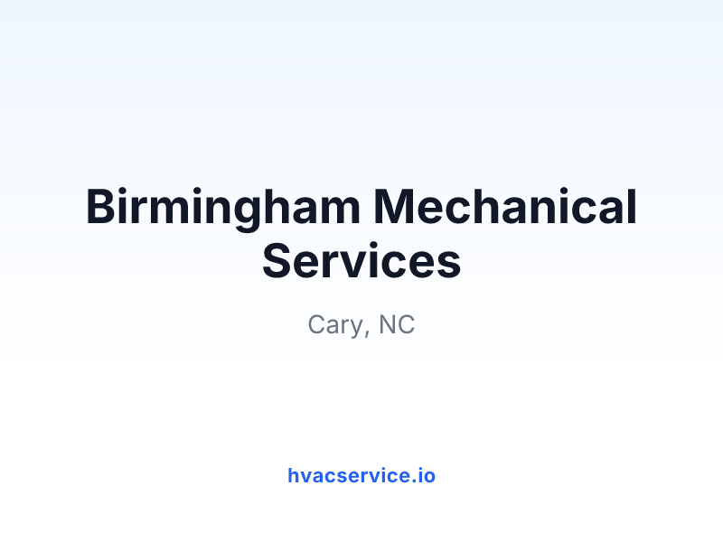 Birmingham Mechanical Services
