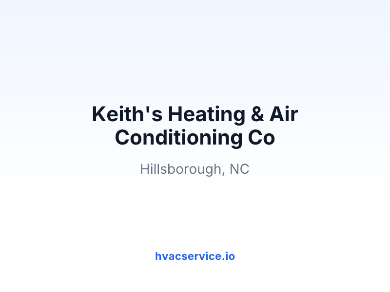 Keith's Heating & Air Conditioning Co