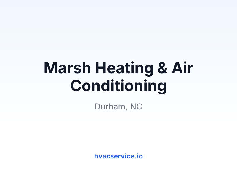 Marsh Heating & Air Conditioning