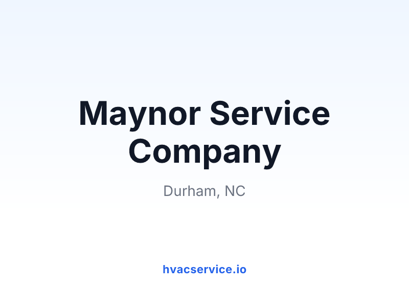 Maynor Service Company