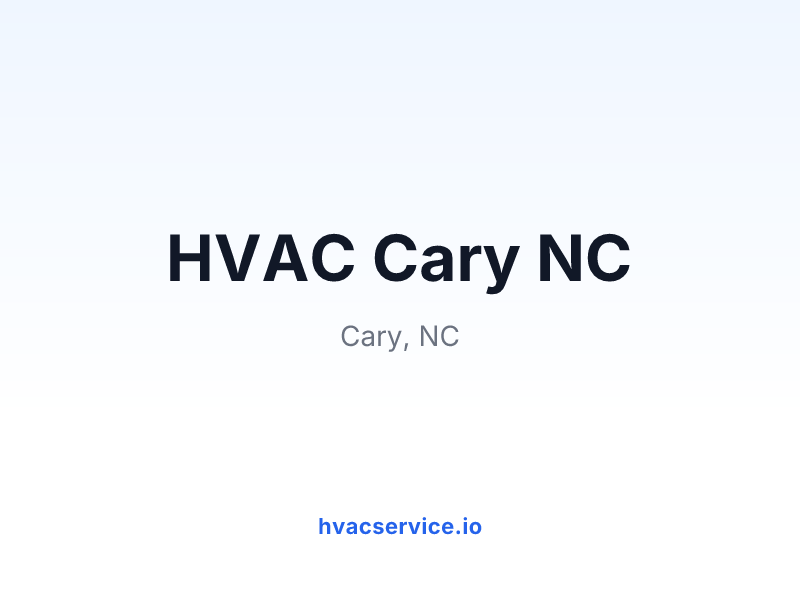 HVAC Cary NC