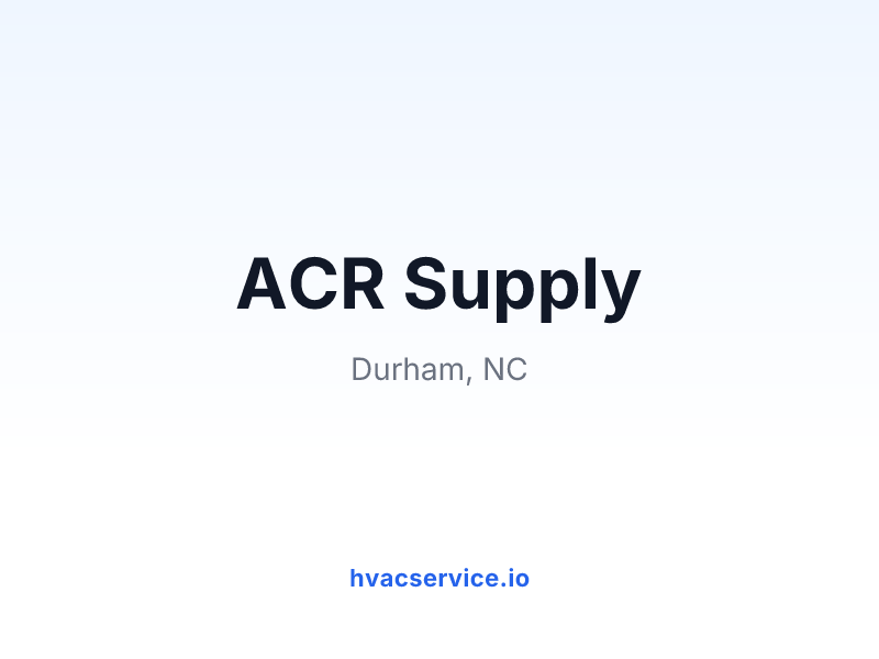 ACR Supply
