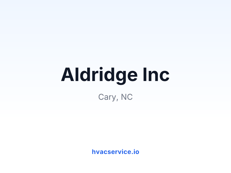 Aldridge Inc