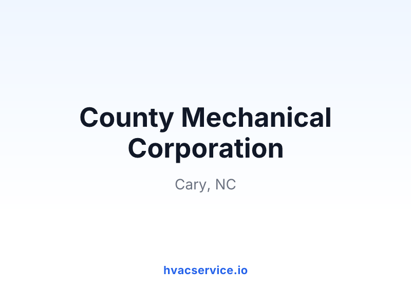 County Mechanical Corporation