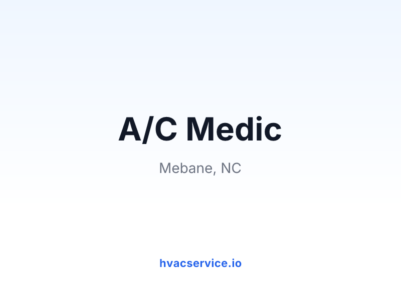 A/C Medic