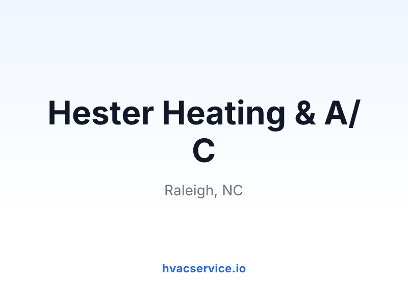 Hester Heating & A/C