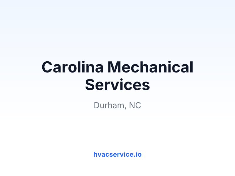 Carolina Mechanical Services