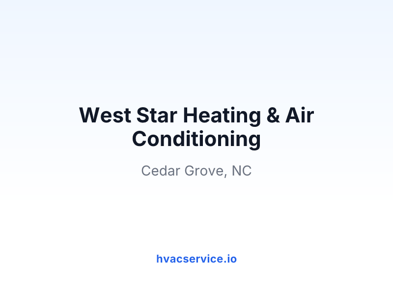 West Star Heating & Air Conditioning