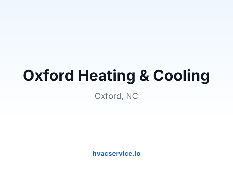 Oxford Heating & Cooling