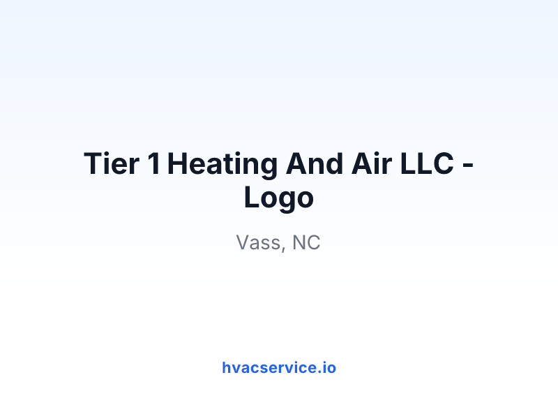 Tier 1 Heating And Air LLC - Logo