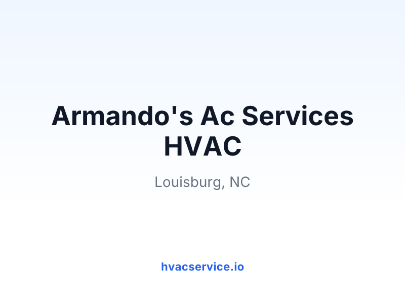 Armando's Ac Services HVAC