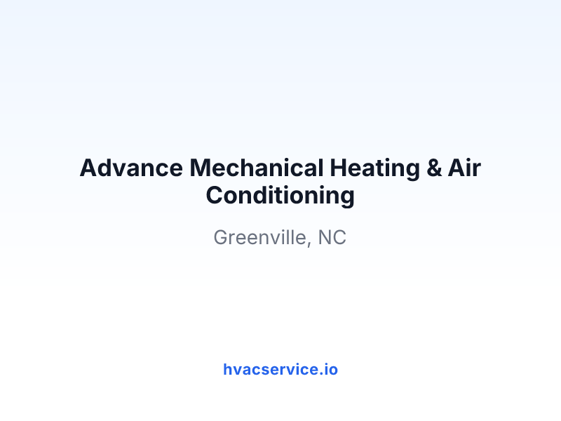 Advance Mechanical Heating & Air Conditioning