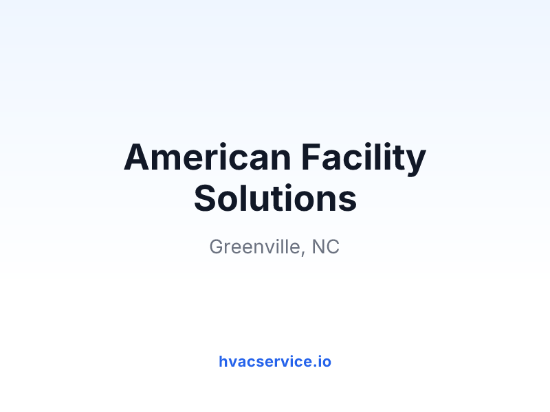 American Facility Solutions
