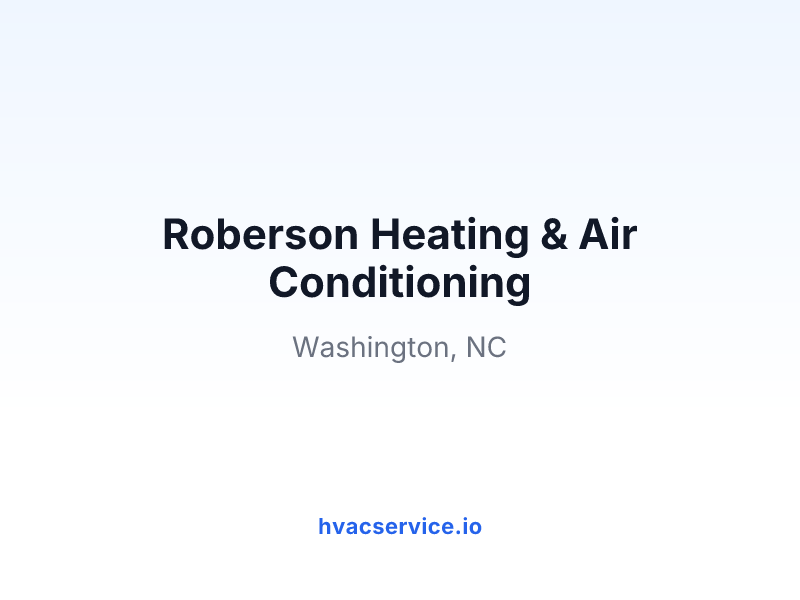 Roberson Heating & Air Conditioning