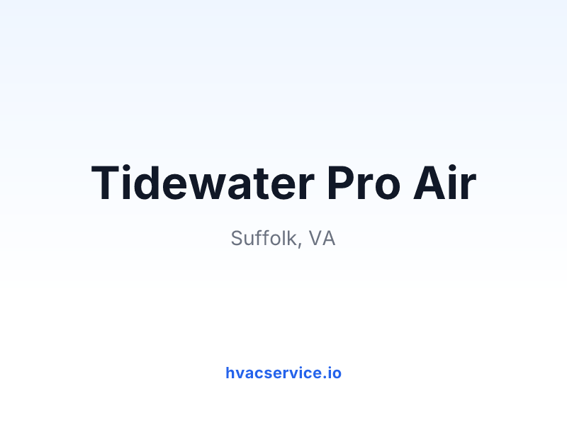 Tidewater Pro Air