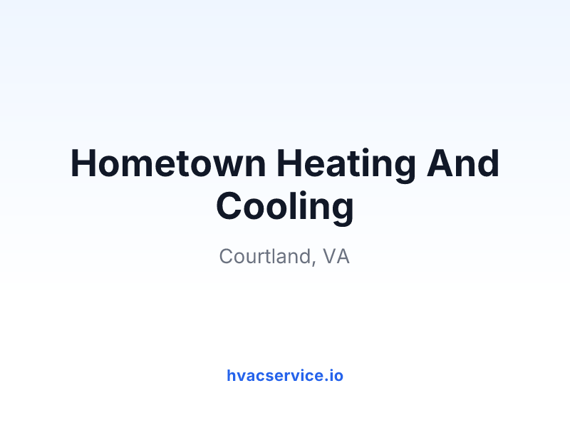 Hometown Heating And Cooling