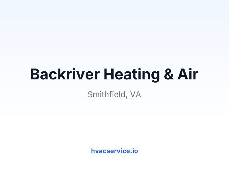 Backriver Heating & Air