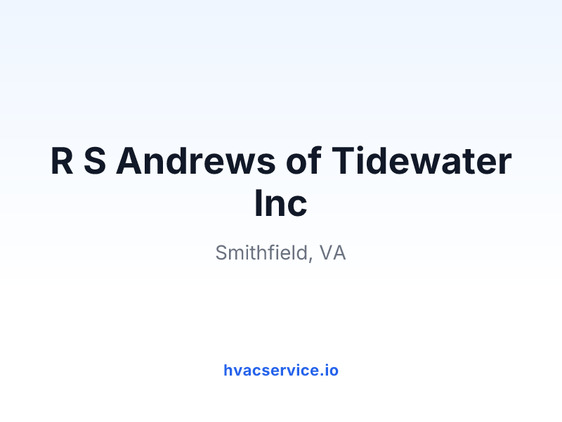 R S Andrews of Tidewater Inc