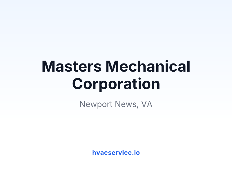 Masters Mechanical Corporation