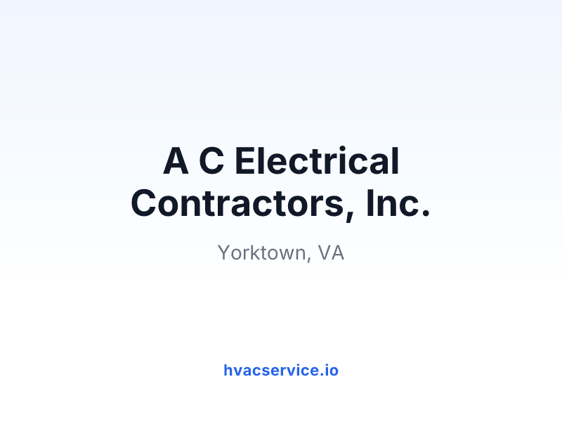 A C Electrical Contractors, Inc.