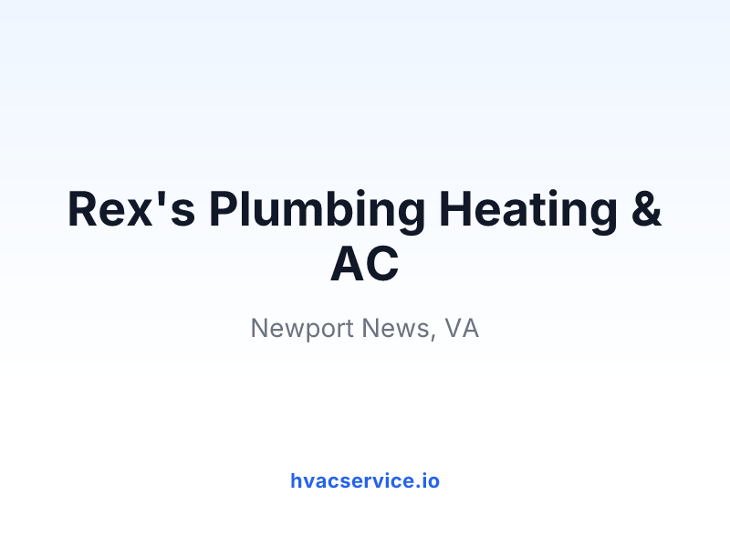 Rex's Plumbing Heating & AC