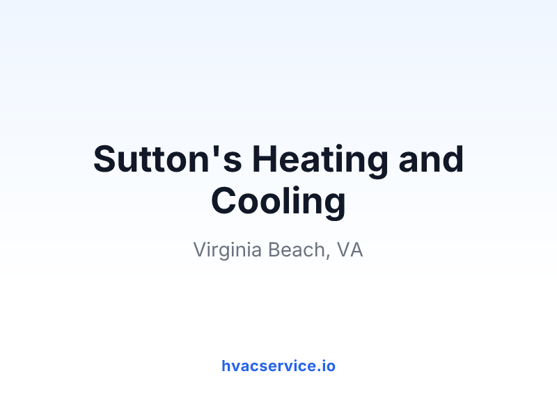 Sutton's Heating and Cooling