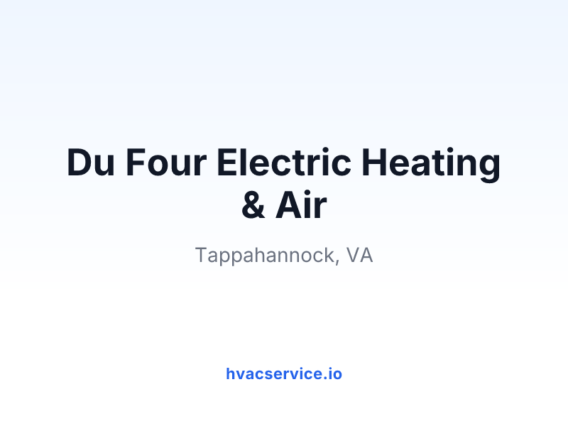 Du Four Electric Heating & Air