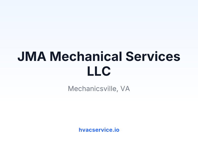 JMA Mechanical Services LLC