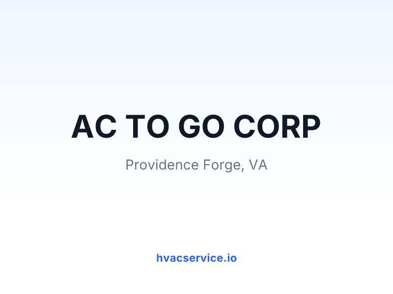 AC TO GO CORP