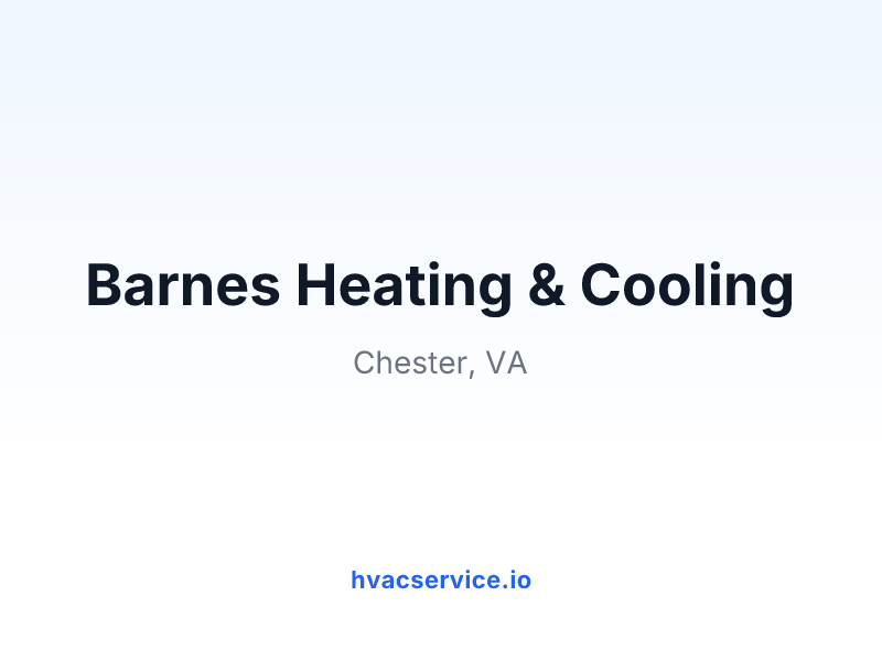 Barnes Heating & Cooling