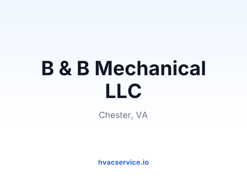 B & B Mechanical LLC
