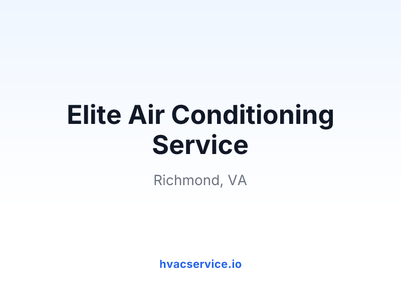 Elite Air Conditioning Service