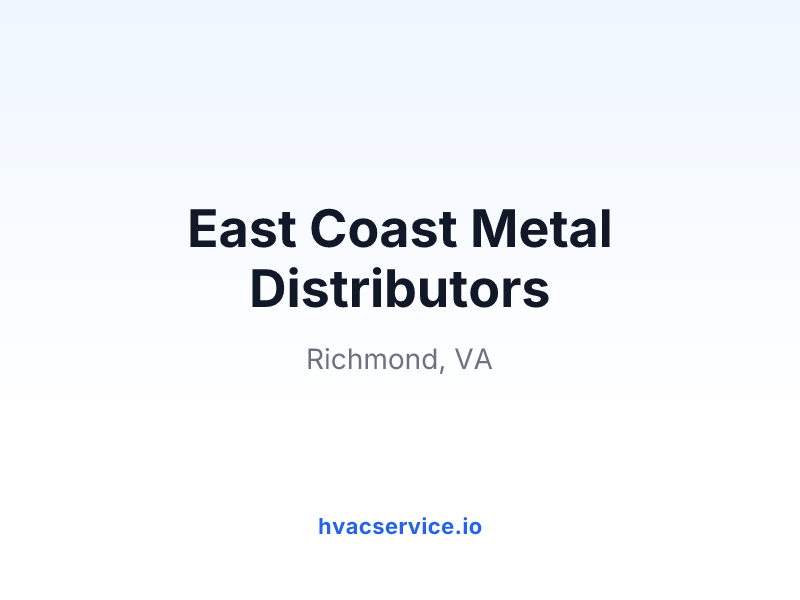 East Coast Metal Distributors