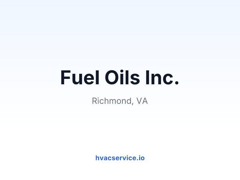 Fuel Oils Inc.