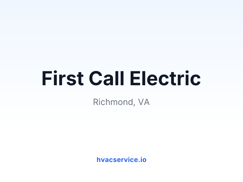 First Call Electric