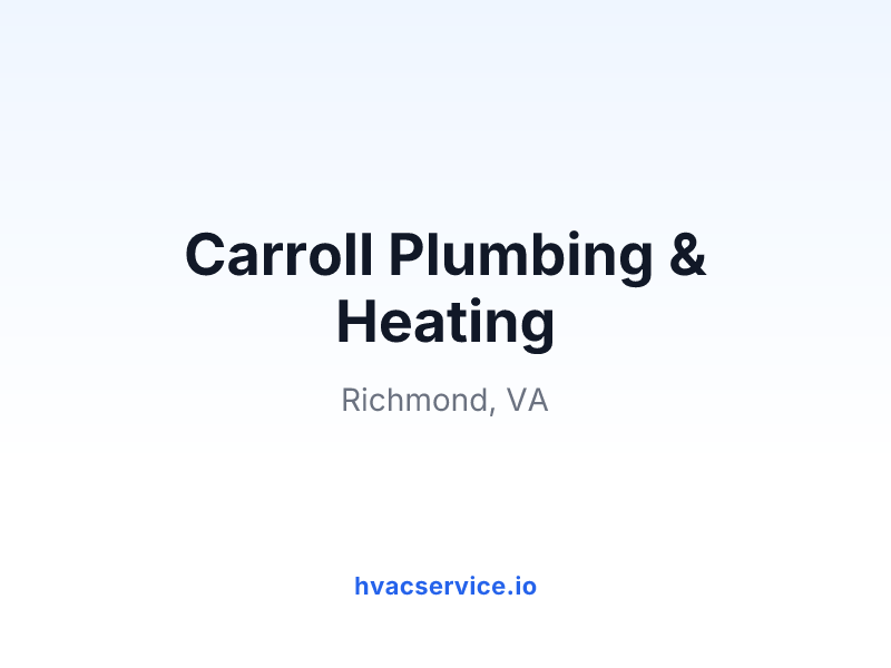 Carroll Plumbing & Heating