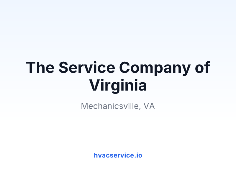 The Service Company of Virginia