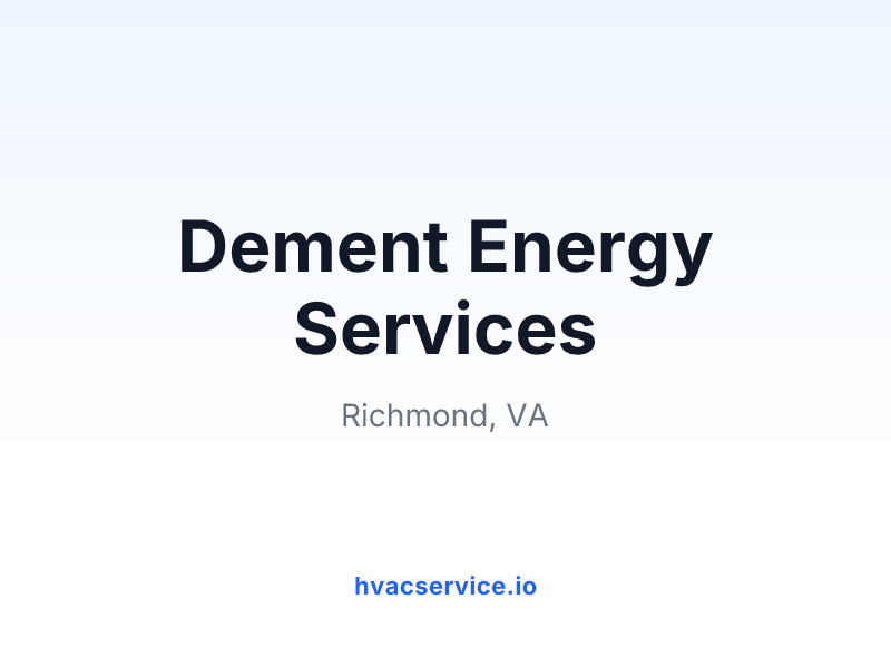 Dement Energy Services