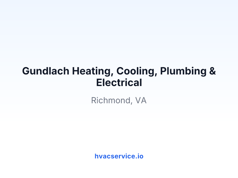 Gundlach Heating, Cooling, Plumbing & Electrical