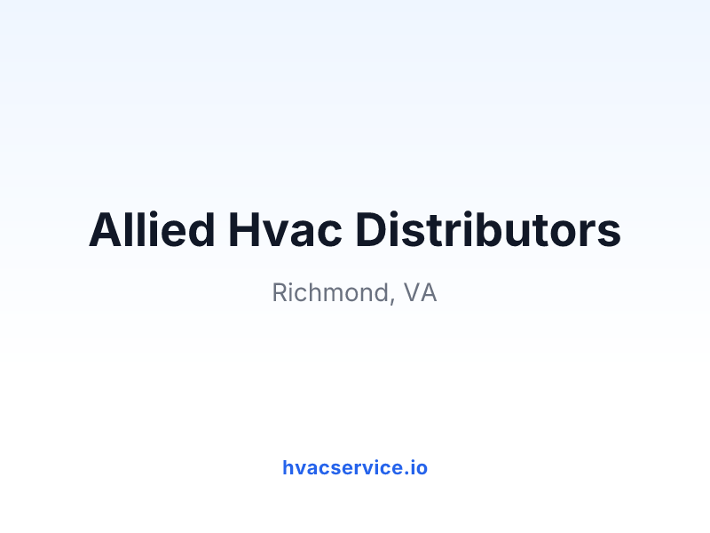 Allied Hvac Distributors