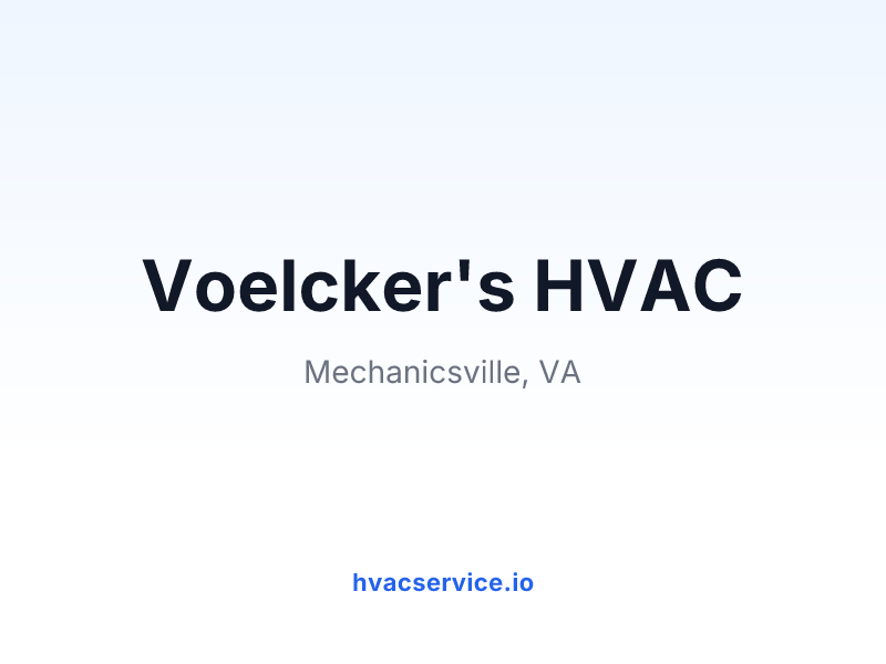 Voelcker's HVAC