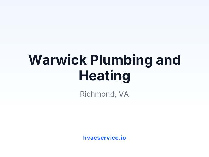 Warwick Plumbing and Heating