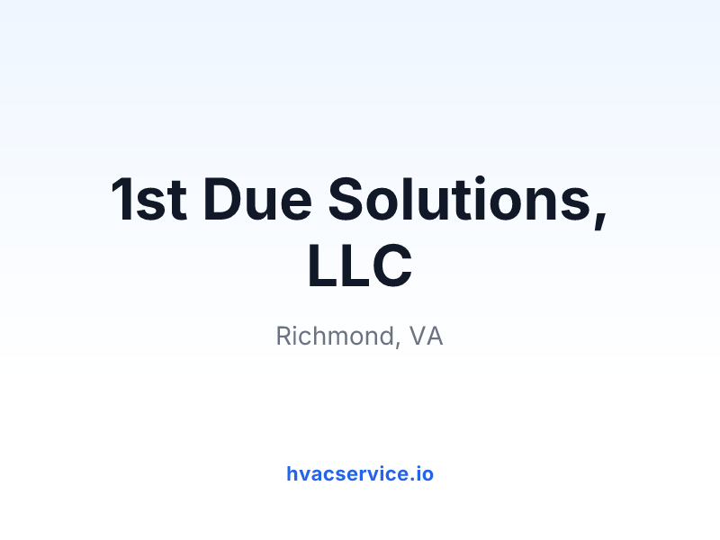 1st Due Solutions, LLC