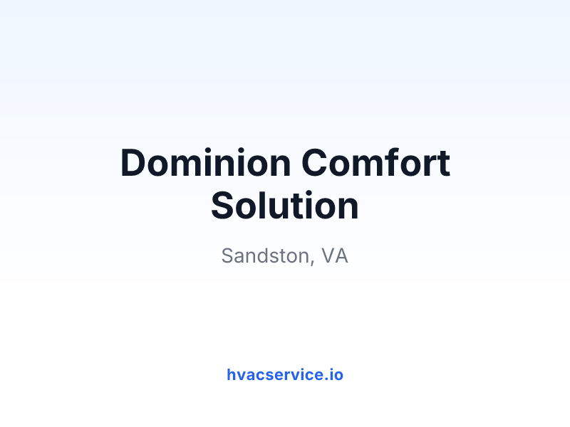 Dominion Comfort Solution