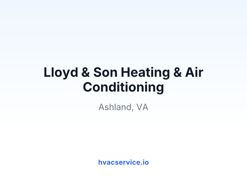 Lloyd & Son Heating & Air Conditioning
