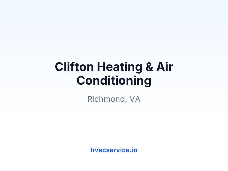Clifton Heating & Air Conditioning