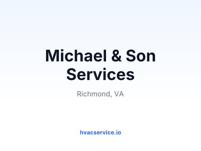 Michael & Son Services