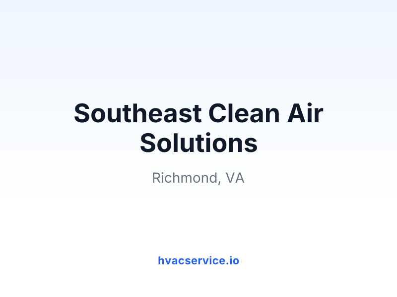 Southeast Clean Air Solutions