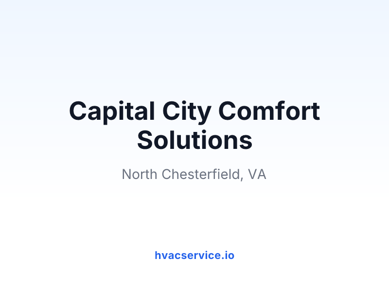 Capital City Comfort Solutions