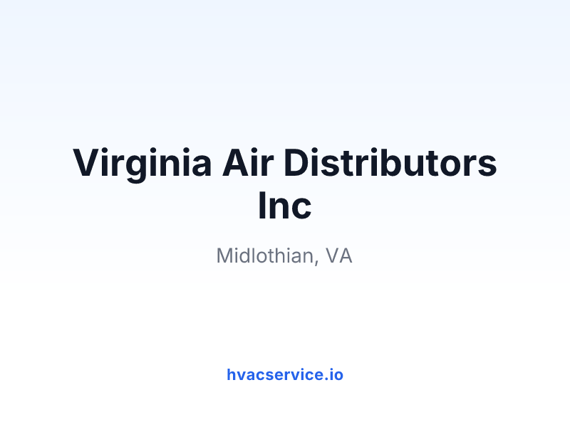 Virginia Air Distributors Inc